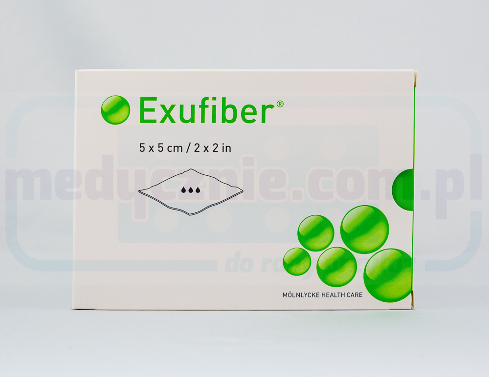 Exufiber 5cm* 5cm gelierender Faserverband 1Stk